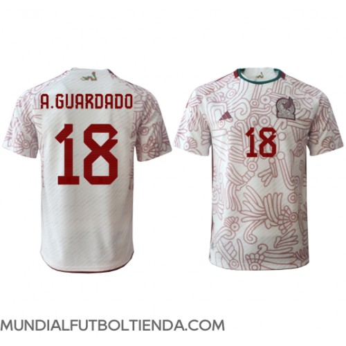 Camiseta México Andres Guardado #18 Segunda Equipación Replica Mundial 2022 mangas cortas